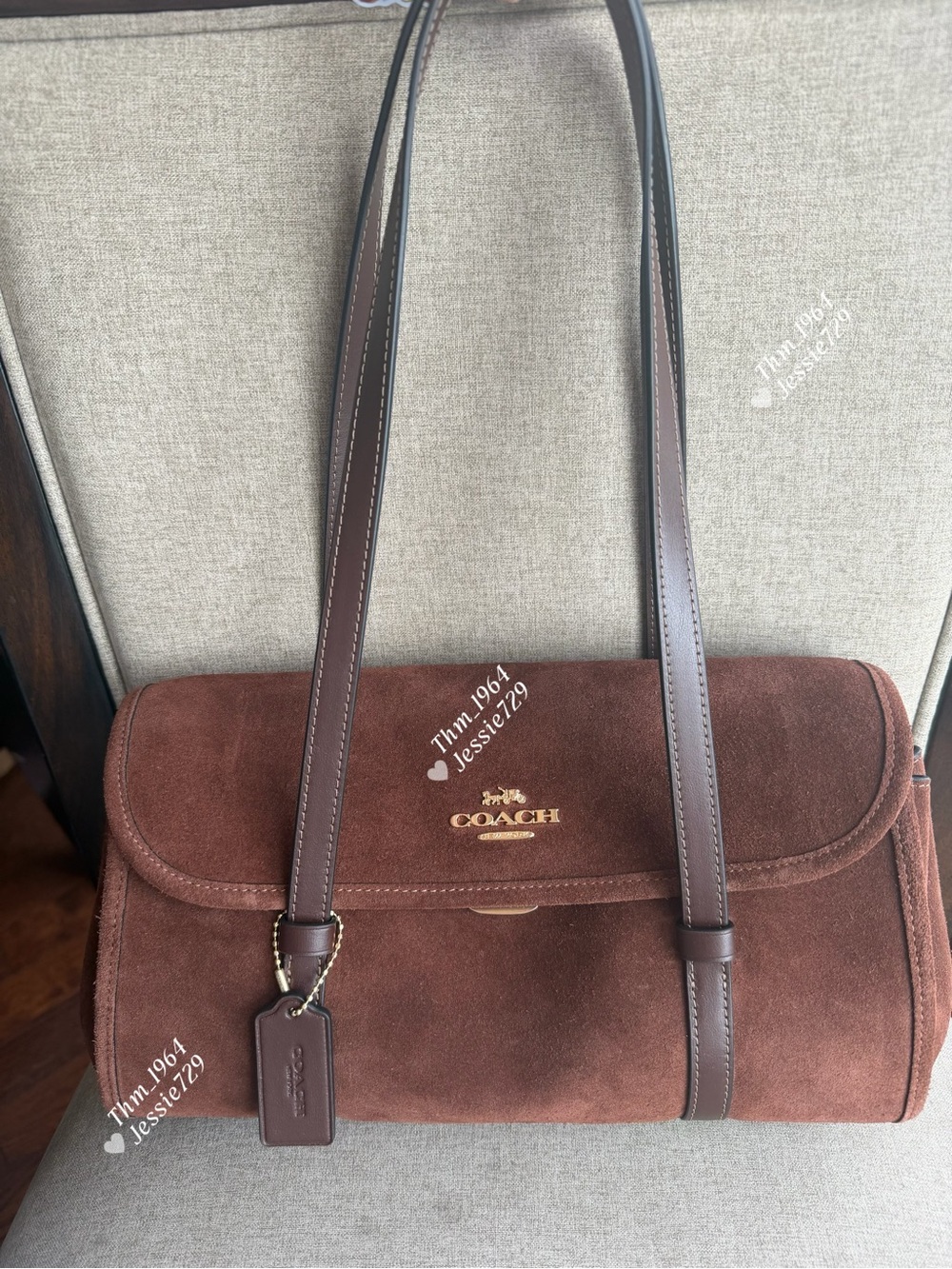 NWT！COACH Bridget Flap Shoulder Bag（CDB06） Vintage Brown/Maple FAST SHIPPPING
